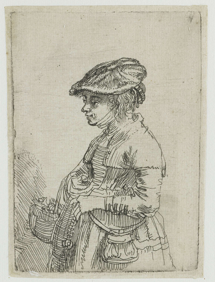  伦勃朗·梵·莱茵 Rembrandt van Rijn——持篮子的妇人